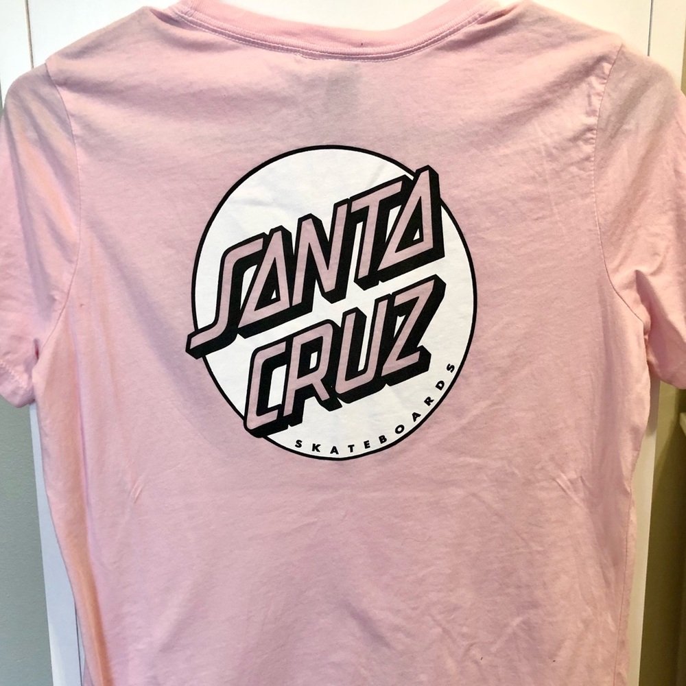 Baby Pink Santa Cruz T Shirt